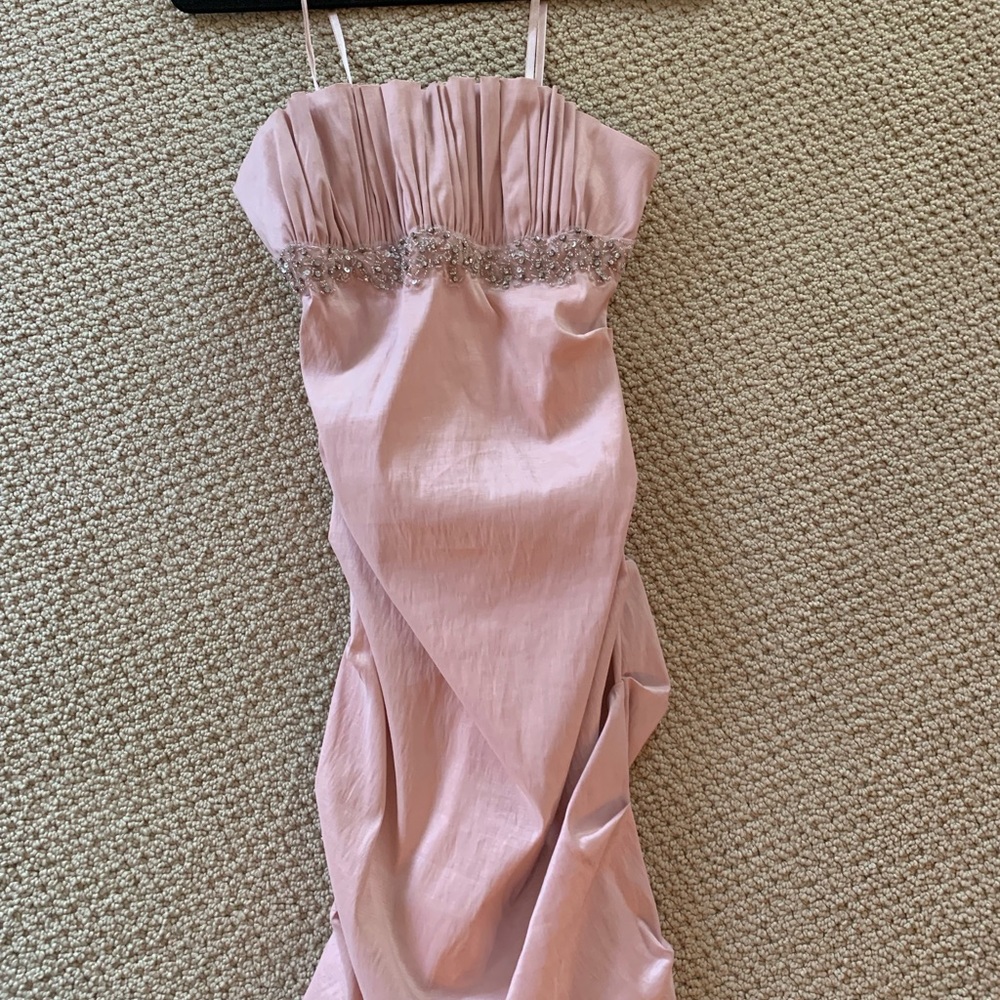 Hailey Logan by Adrianna Papell blush dress